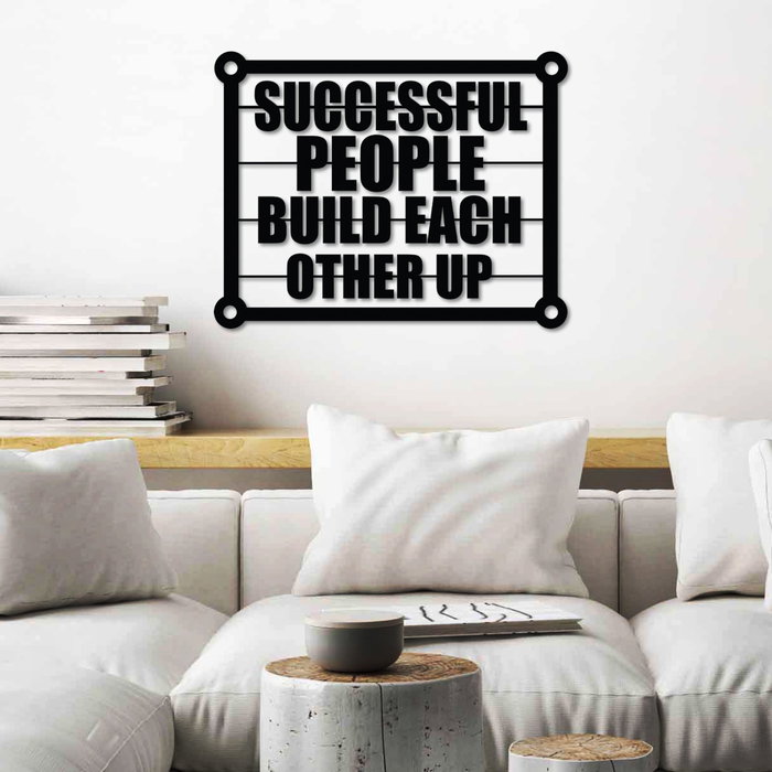 Wallity Successful Build Escultura de Pared Negra